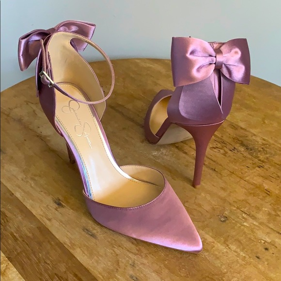 Jessica Simpson Shoes - BRAND NEW Jessica Simpson Satin Rose Heels
